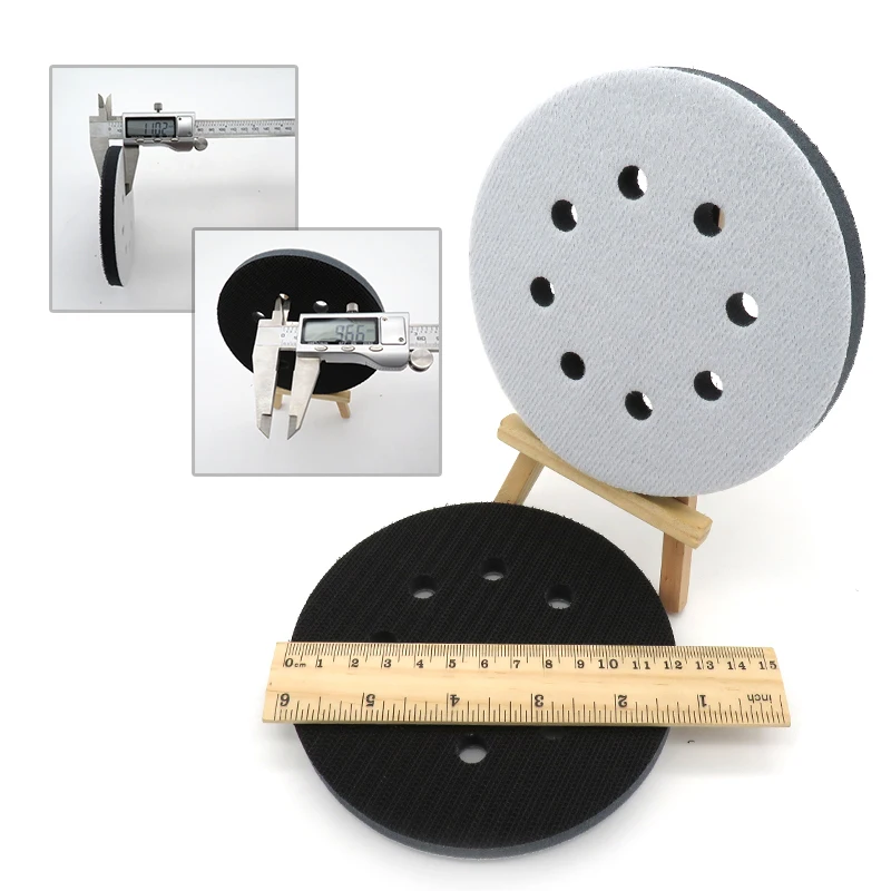 1× 5 Inch 8 Holes Soft Interface Sanding Polishing Disc Protective Pad Backing Pad For Bosch Sander Abrasive Cutting Closer Edge