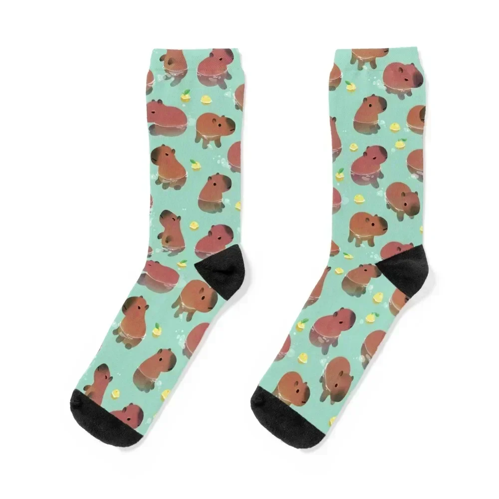 

Capybath time Socks football funny gifts Men's new year Women's Socks Men's