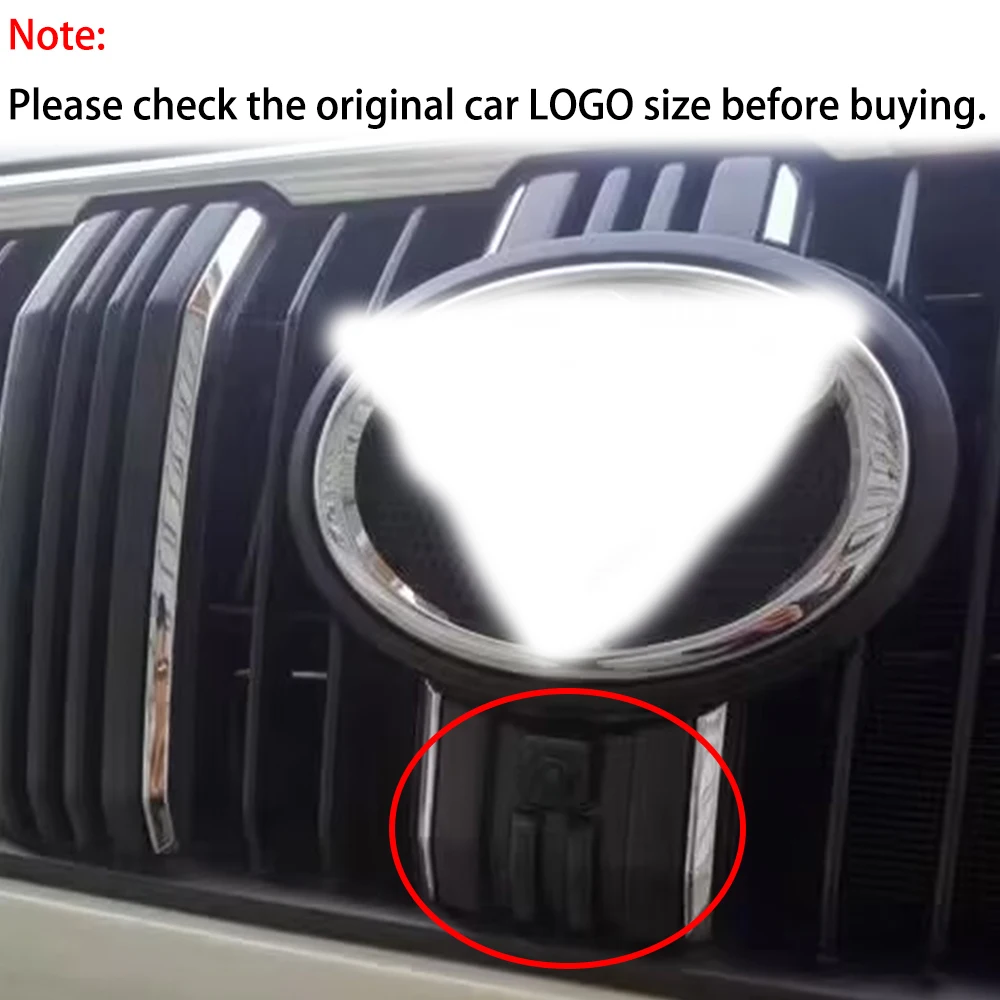 ZJCGO AHD 1080P LOGO Car Parking Front View Camera Waterproof for Toyota Land Cruiser Prado 150 LC150 2018 2019 2020 2021 2022