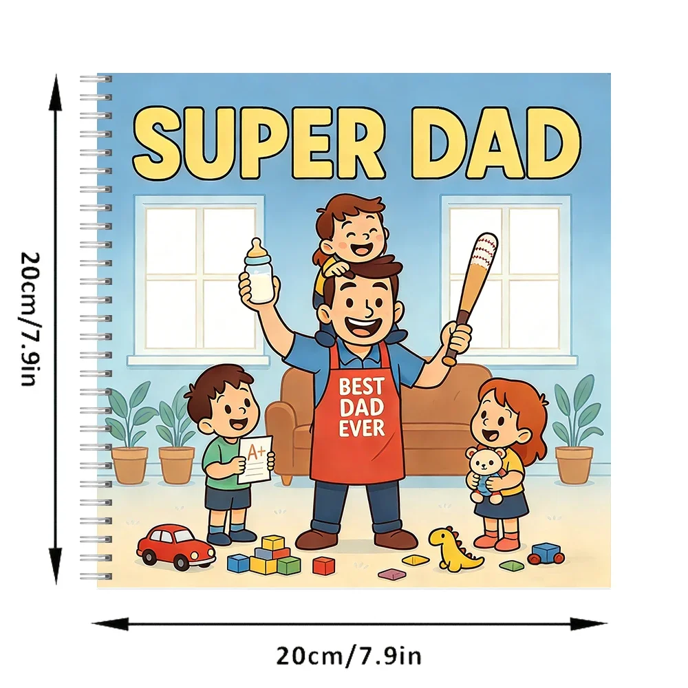 Super Dad Coloring Book for Adult | Colouring Book, Birthday Day Gift, Back to School Supplies, Adults Cute Drawing Book