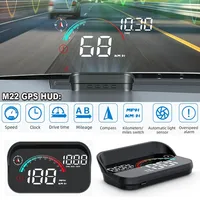 M22 GPS Head-Up Display Auto Electronics HUD Projector Display Digital Car Speedometer Windshield Speed Projector For All Cars