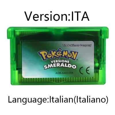 GBA Game Pokemon Series Video Game Cartridge Console Card Pokemon Emerald FireRed Ruby LeafGreen Sapphire Multi-language image 3