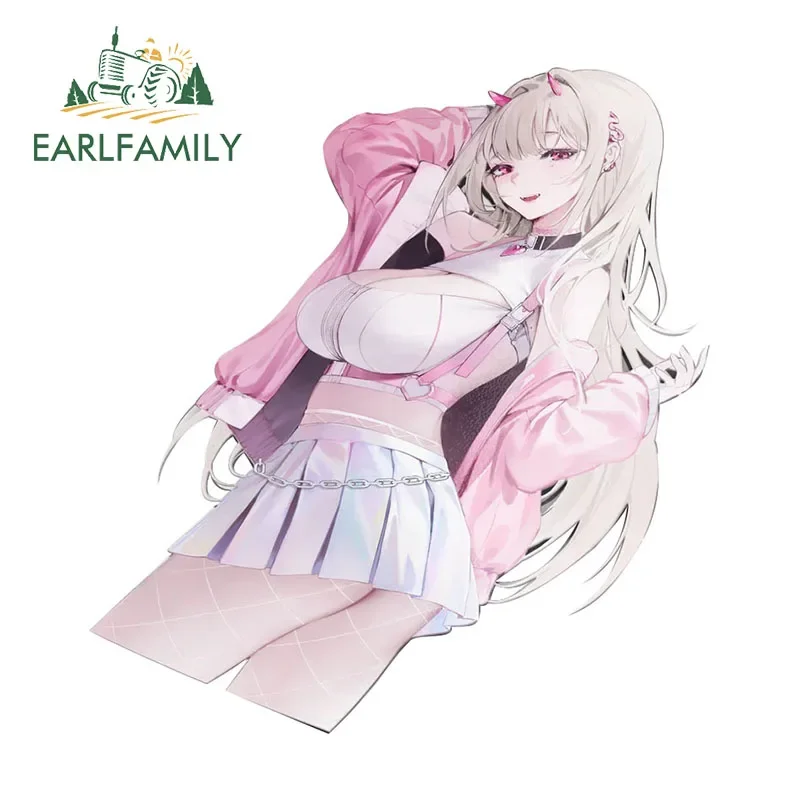 

EARLFAMILY 13 см x 12,1 см хентай девушка демон автомобильная наклейка красивая наклейка на бампер кондиционера гоночный дрифт забавная графика