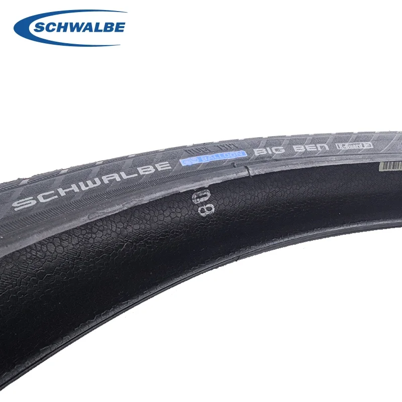 Schwalbe Big Ben 50-584 27.5x2.00 27.5 Inch City Commuter Bicycle Tire K-Guard Level 3 Puncture Resistant Steel Wired Outer Tire