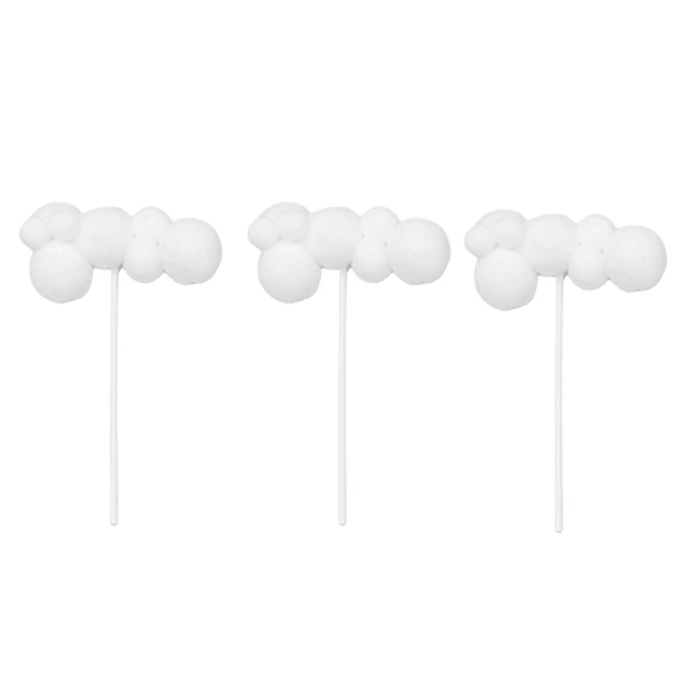 

5 Pcs Woolen Yarn Birthday Birthday Cake Picks Party Cupcake Decor Dessert Topper Cakes Party Cake Picks Cheese