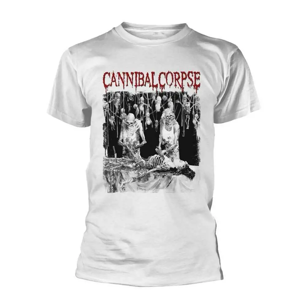 Cannibal Corpse 'Butchered At Birth' White T shirt - NEW