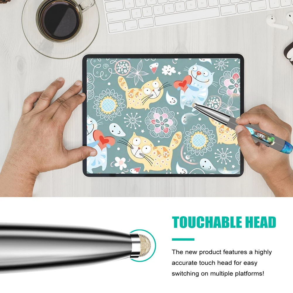 2.4G 손글씨 USB 무선 마우스 펜, PC RGB 백라이트 게임 액세서리, 컴퓨터 블루투스 컴퓨터 마우스, 광학 인체 공학적