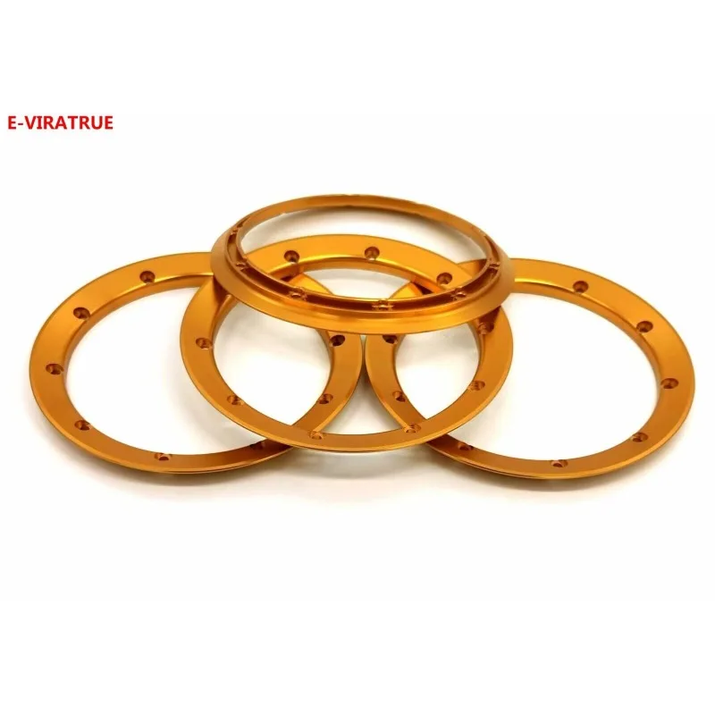 E-VIRATRUE Aluminum Outer Lock Ring For Losi 5T 5IVE-T 2.0 1/5 (4pcs)