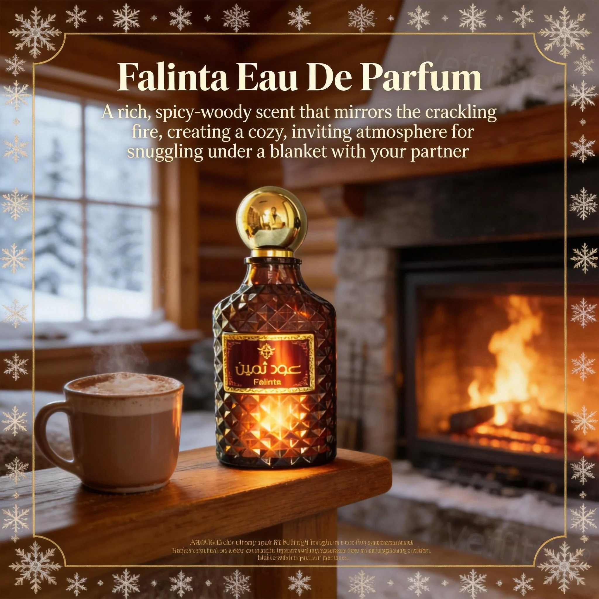 

Cozy Vanilla Myrrh 3.4oz Eau De Parfum, Long Lasting Gentle Aroma, Indoor Wear, Calm Tone for Relaxing Home Leisure Time