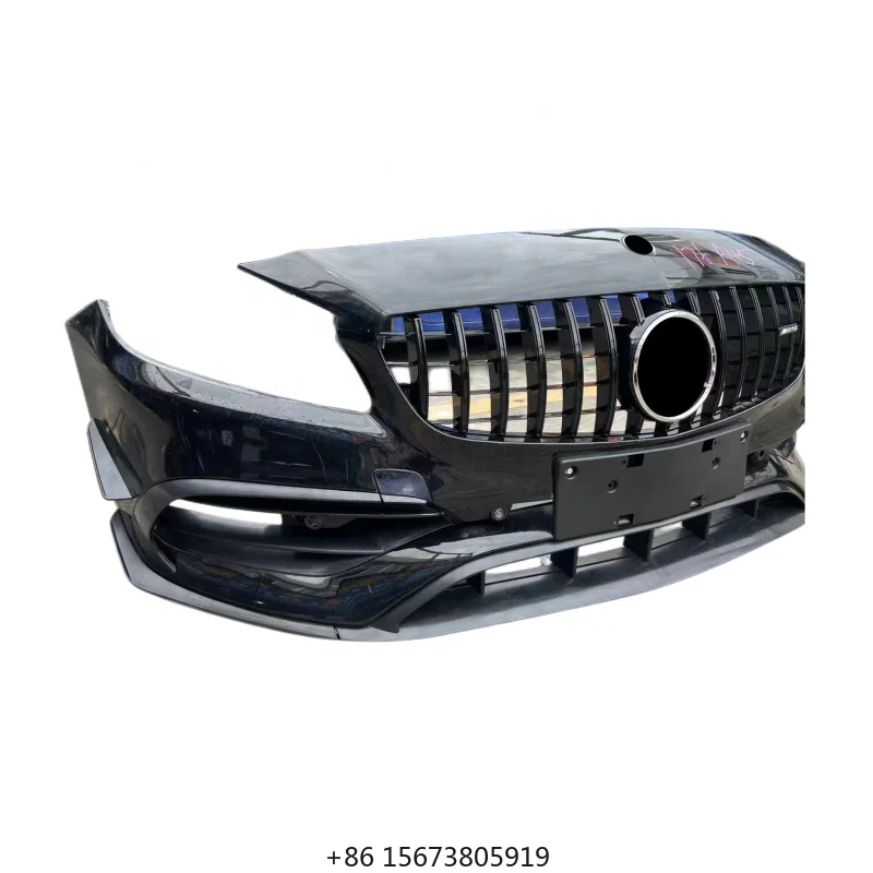 

Горячая распродажа: Автомобильные бамперы для A-Class W176 в стиле A45 с решеткой и боковыми порогами