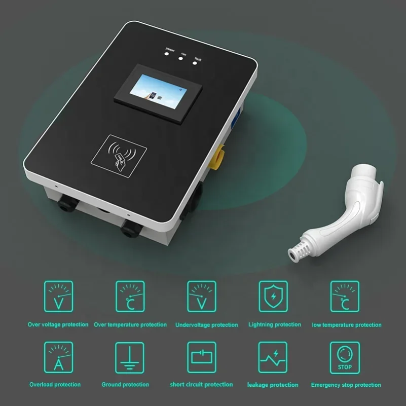 

Smart OCPP 1.6J Wall-Mounted AC EV Charger 7KW Type 2 32Amp Electric Car Charging Station CE Certified Hot Sale