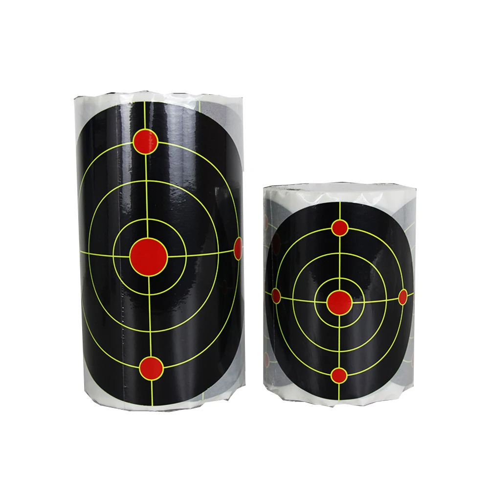 REAL Color-impact Sticker Targets Bullseye 12cm or 18cm Diameter 100 Counts