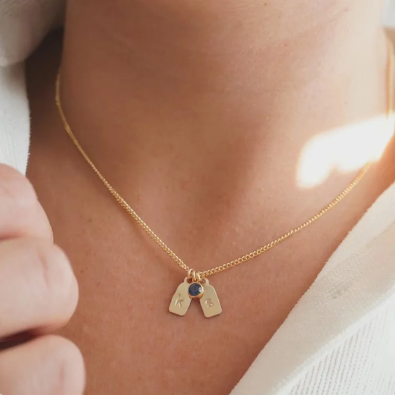 

14K Gold Filled Personalized Letter Pendant Personalized Initial Necklace Handmade Custom Letter Pendant Women Gift