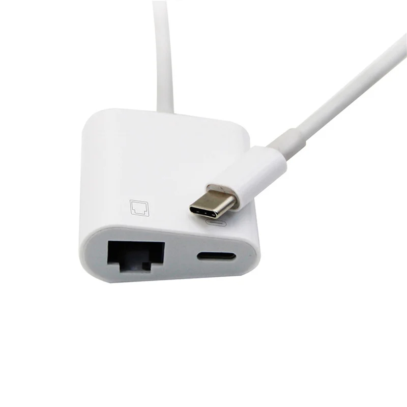 A14M 4X 타입 C OTG 이더넷 어댑터 USB C - RJ45 이더넷 LAN 유선 네트워크 컨버터 100Mbps (타입 C 휴대폰/태블릿용)