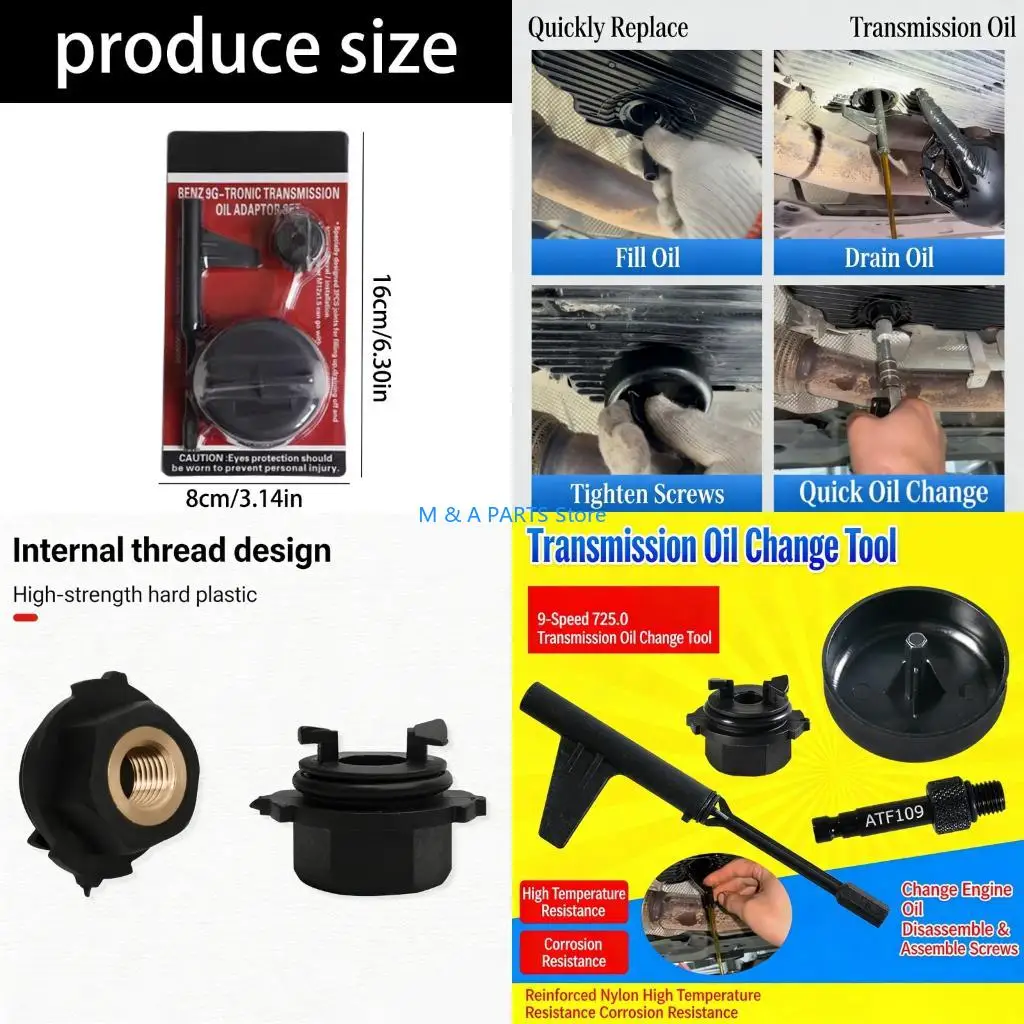 

U1JF 3/4pc Transmission Oil Filling Adapter Tool for 9G Tronic Replace 725589029000