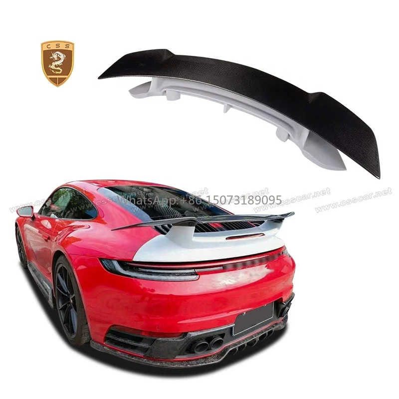 

For Porsche 911 992 Carrera 4S GTS 911 Targa Turbo Facelift SD Style GT Aerokit Rear Wing Trunk Spoilers