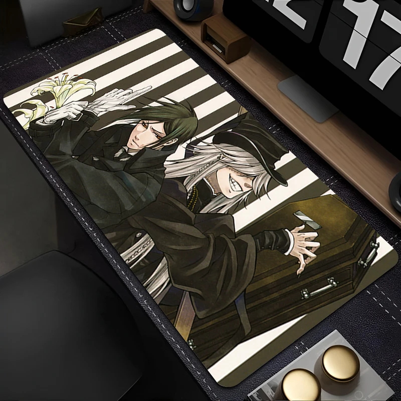 

Mouse Pad PC Accessories Keyboard Pad Office Desk Mat Anti Slip Anime Mousepad Natural B-black Butler Rubber Gaming Extended Pad