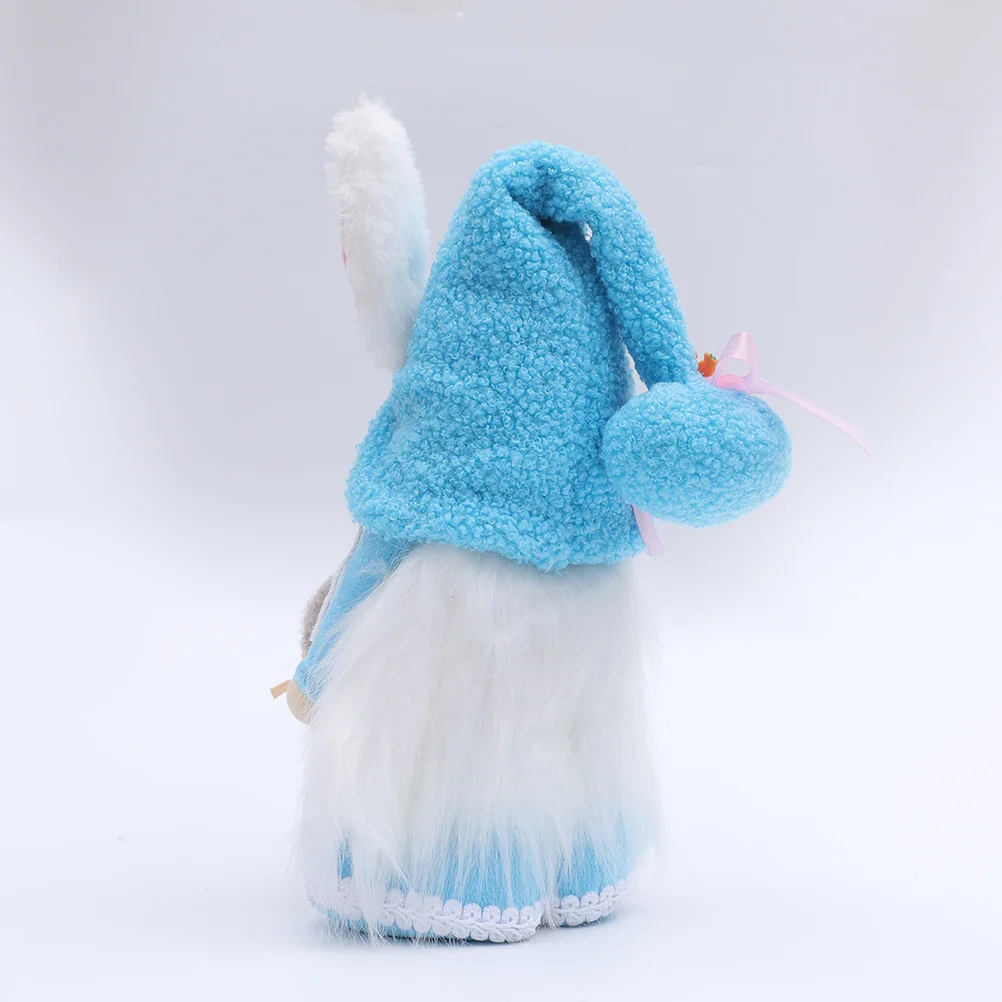 

Cute Rabbit Gnome Ornament for Easter Decorations Home Living Room Shelf Display Festive Party Themed Decoration