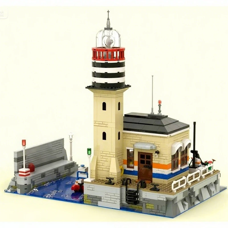 

1230 шт. MOC Lighthouse Station Coastal Guardian DIY модель строительные блоки морские игрушки на день рождения подарок для взрослых