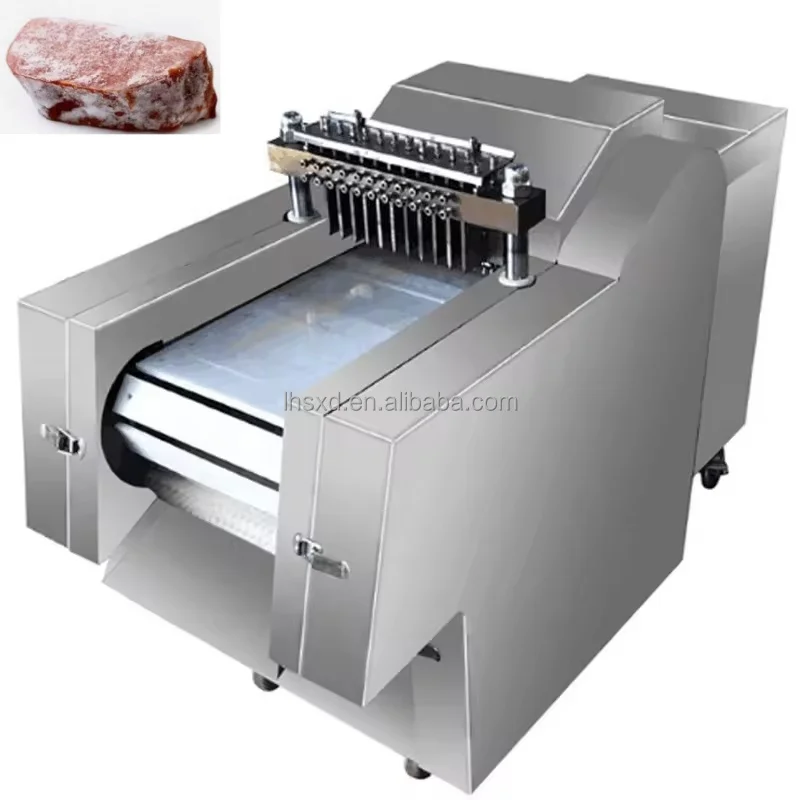 

supermarket Hot sale Automatic chicken fish frozen meat bone cut machine