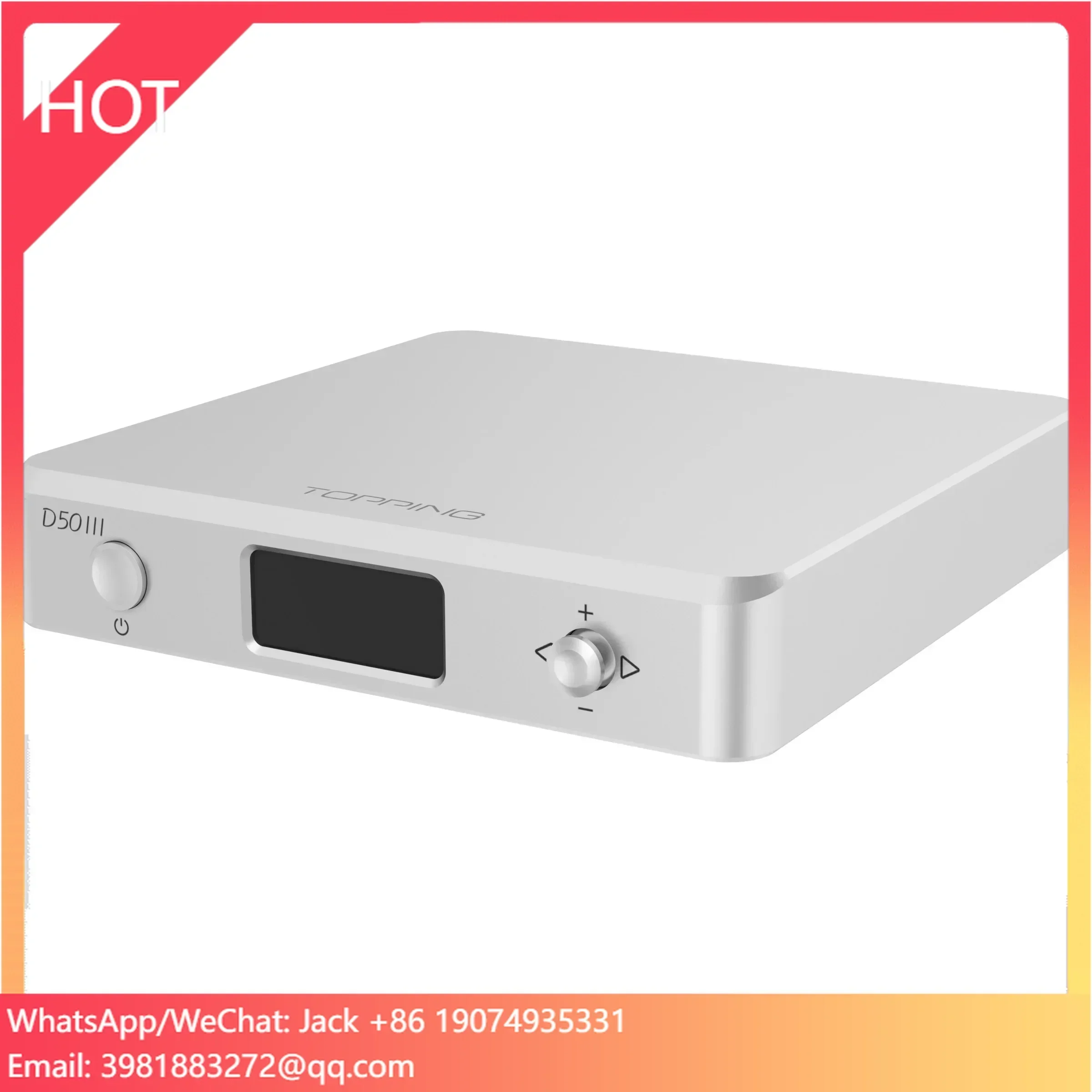TOPPING D50 III Desktop HiFi DAC Decode Hi-Res Audio Dual ES9039Q2M Chips PCM768 DSD BT 5.1 LDAC Remote Control Audirect