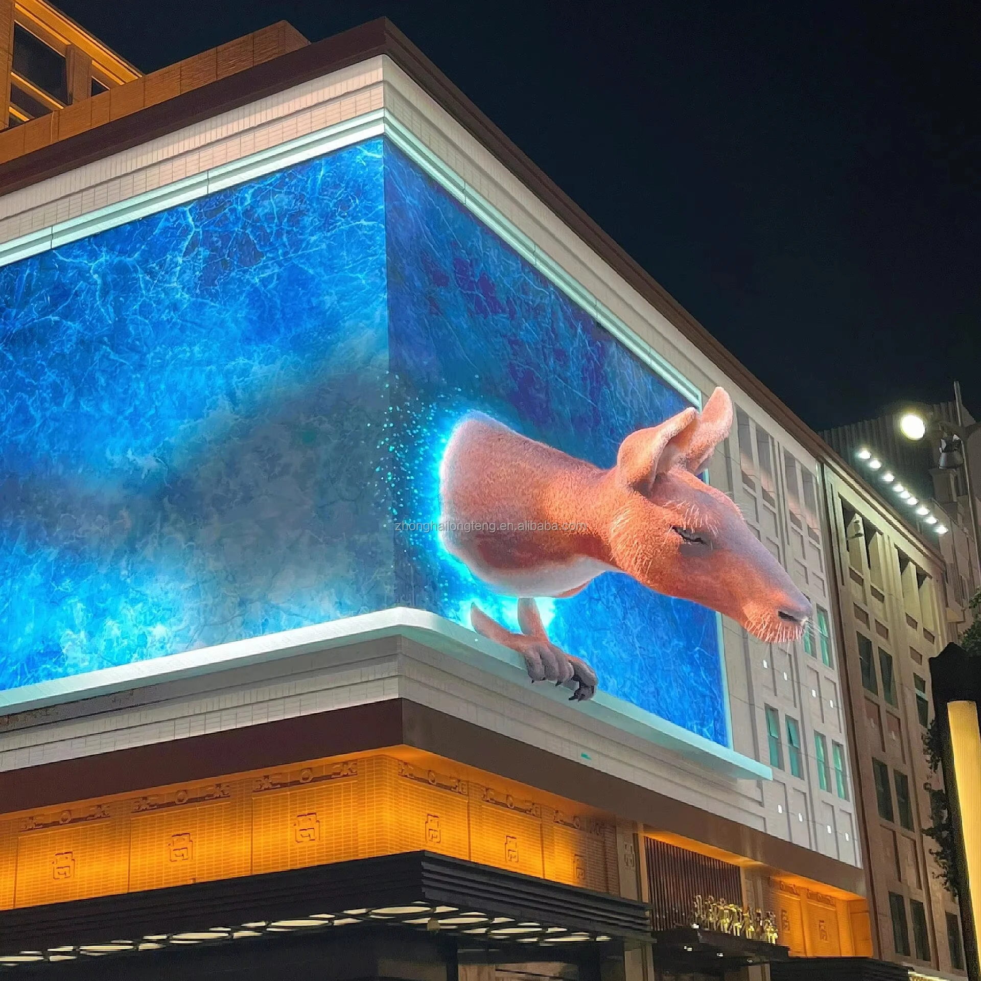 Customized Naked Eye 3D LED Die Cast Aluminum Outdoor Ultra HD Big LED Advertising Videowall Screen Display Led Video Wall