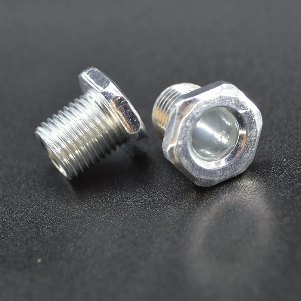 10Pc M10 Tooth Tube With Nut For Lamp Hollow Screw Metal Pipe Teeth Whitening Thread Repair Lighting Base Connecting Accessories
