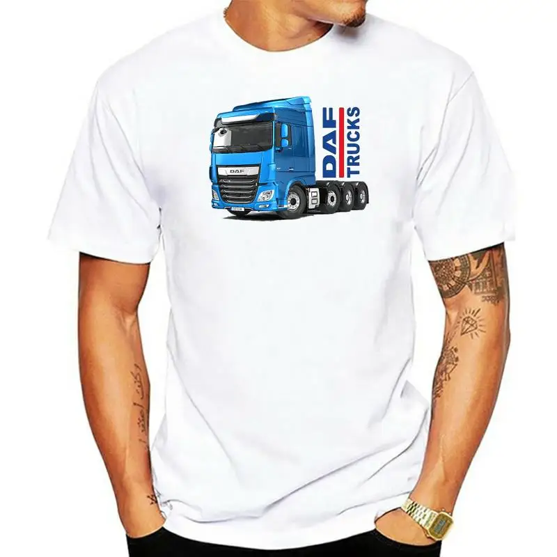 Neue Mode Casual DAF Lkw Lkw Autotruck LKW Camion Herren Kurzarm T-Shirt Rundhals Grafik Top Größe S-4XL frauen t-shirt