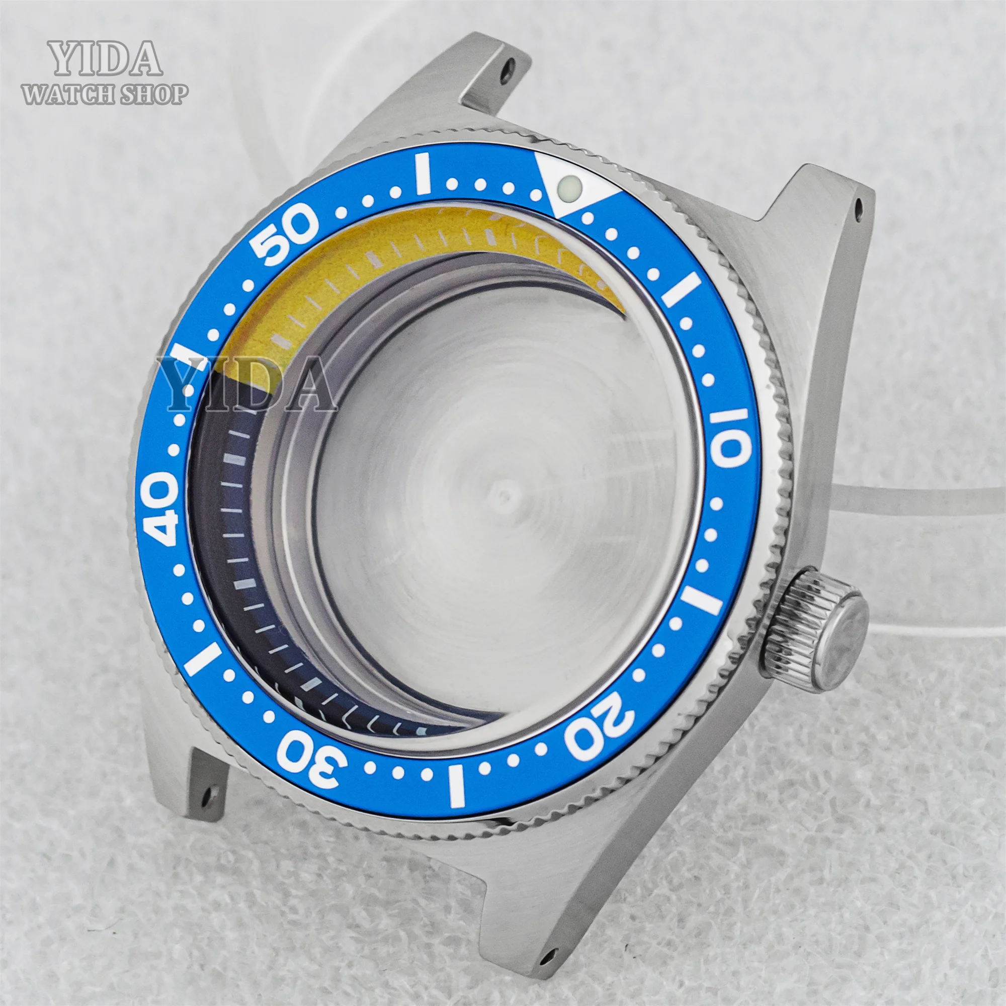 40 مللي متر 30ATM مقاوم للماء ساعة حافظة فقاعة الياقوت الزجاج الفولاذ المقاوم للصدأ ل 62MAS الغوص صالح NH34 NH35 NH36 حركة الملحقات #4