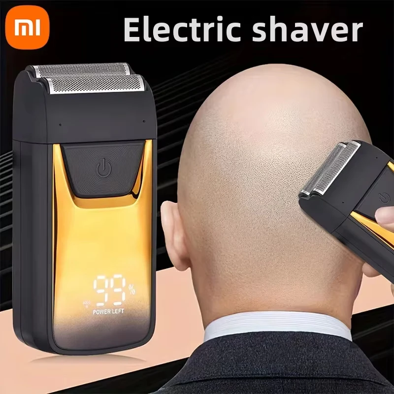 Xiaomi-máquina de afeitar eléctrica Original para hombres, afeitadora inalámbrica de lámina, recargable, cortadora de pelo, maquinilla de afeitar 2024