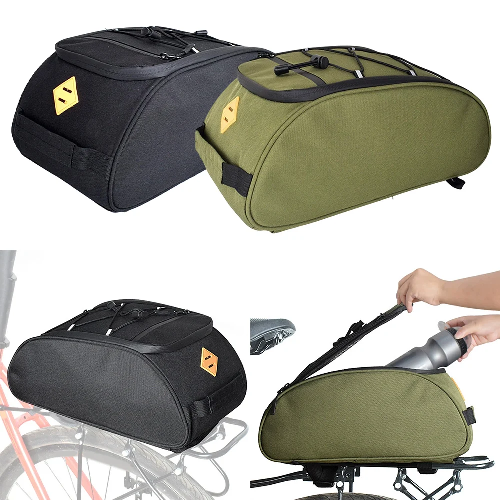 1PC 8L Bicycle Trunk Bag Waterproof Nylon Rear Rack Pannier With Quick Release & Shoulder Strap For MTB Commuting