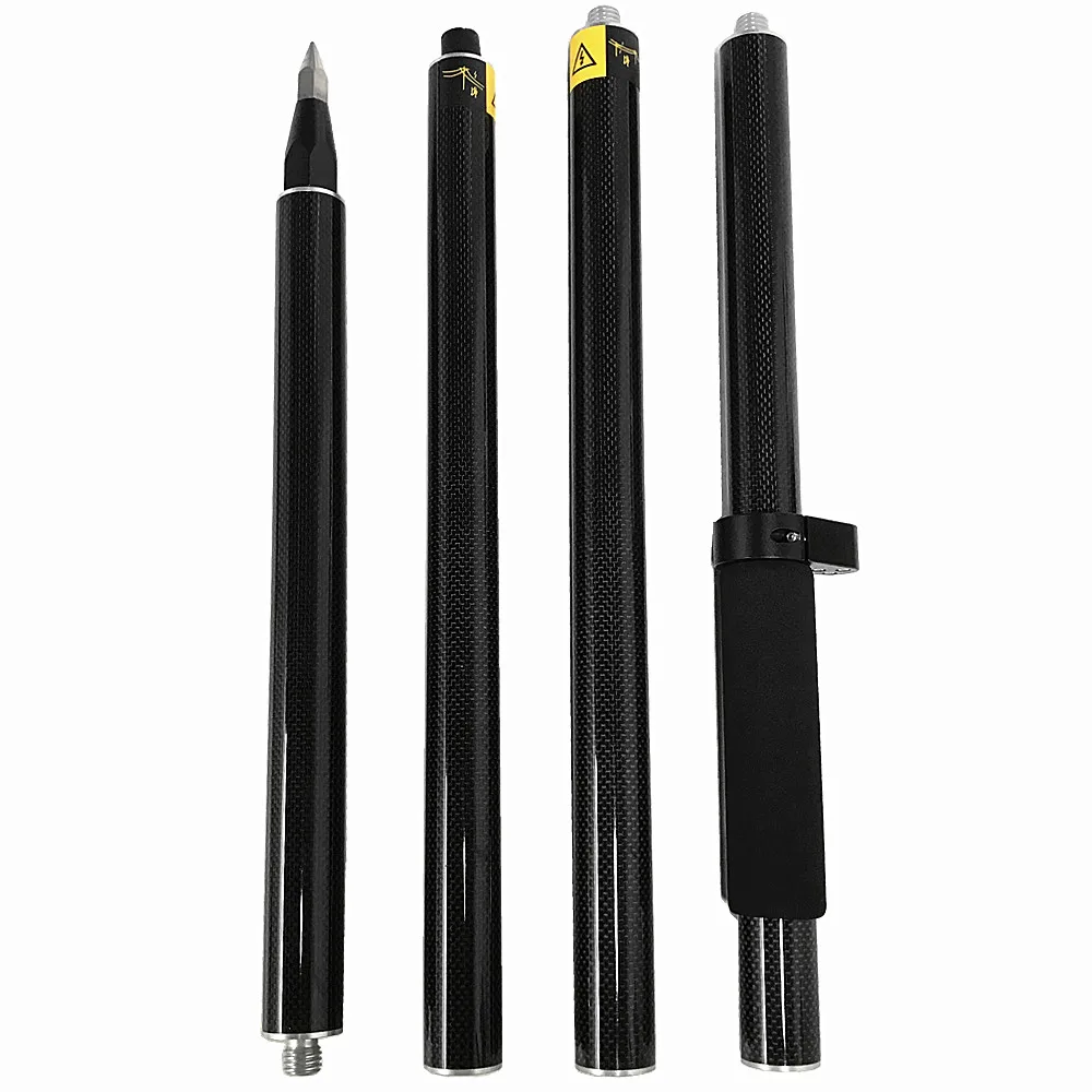 

Superior Quality and NEW 2M Length GPS Prism Pole Carbon Fibre Survey Poles GNSS RTK SURVEYING TYPE 4 Poles 5/8 Thread