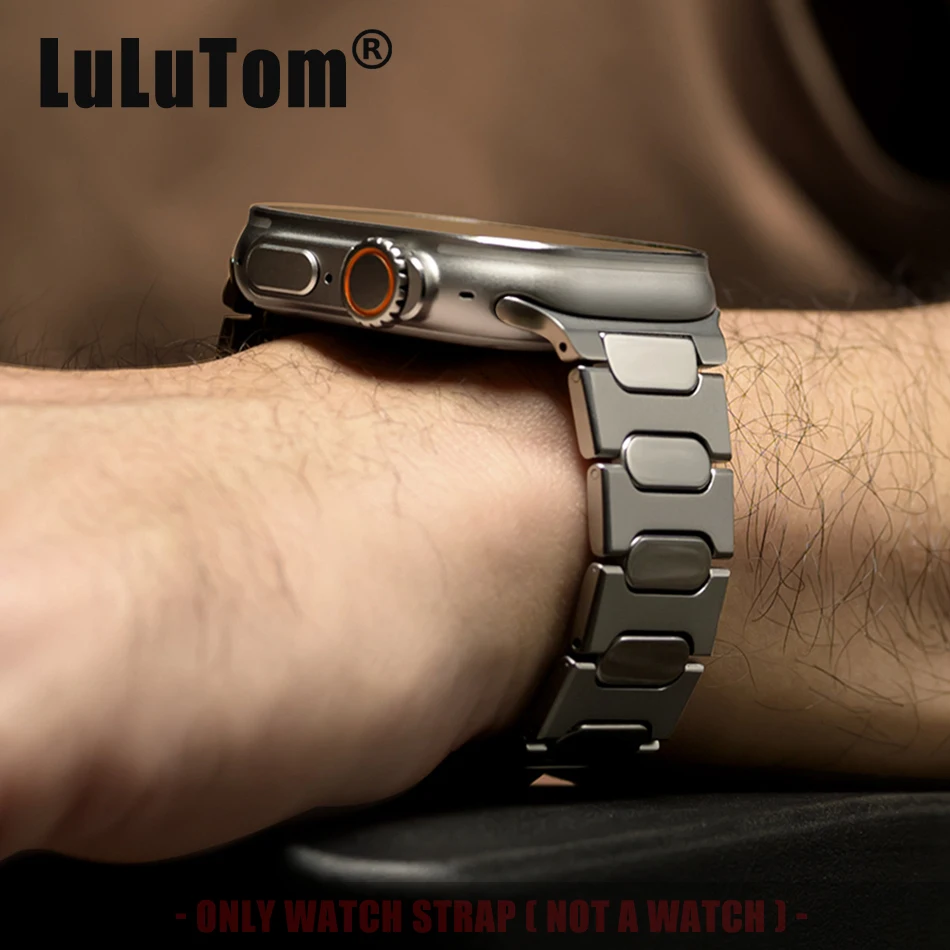 

Titanium Metal Band for Apple Watch 11 10 9 8 6 7 3 SE 2 Strong Magnetic-Clasp Strap Iwatch Series 42 44 45 46 49 mm Watch Bands