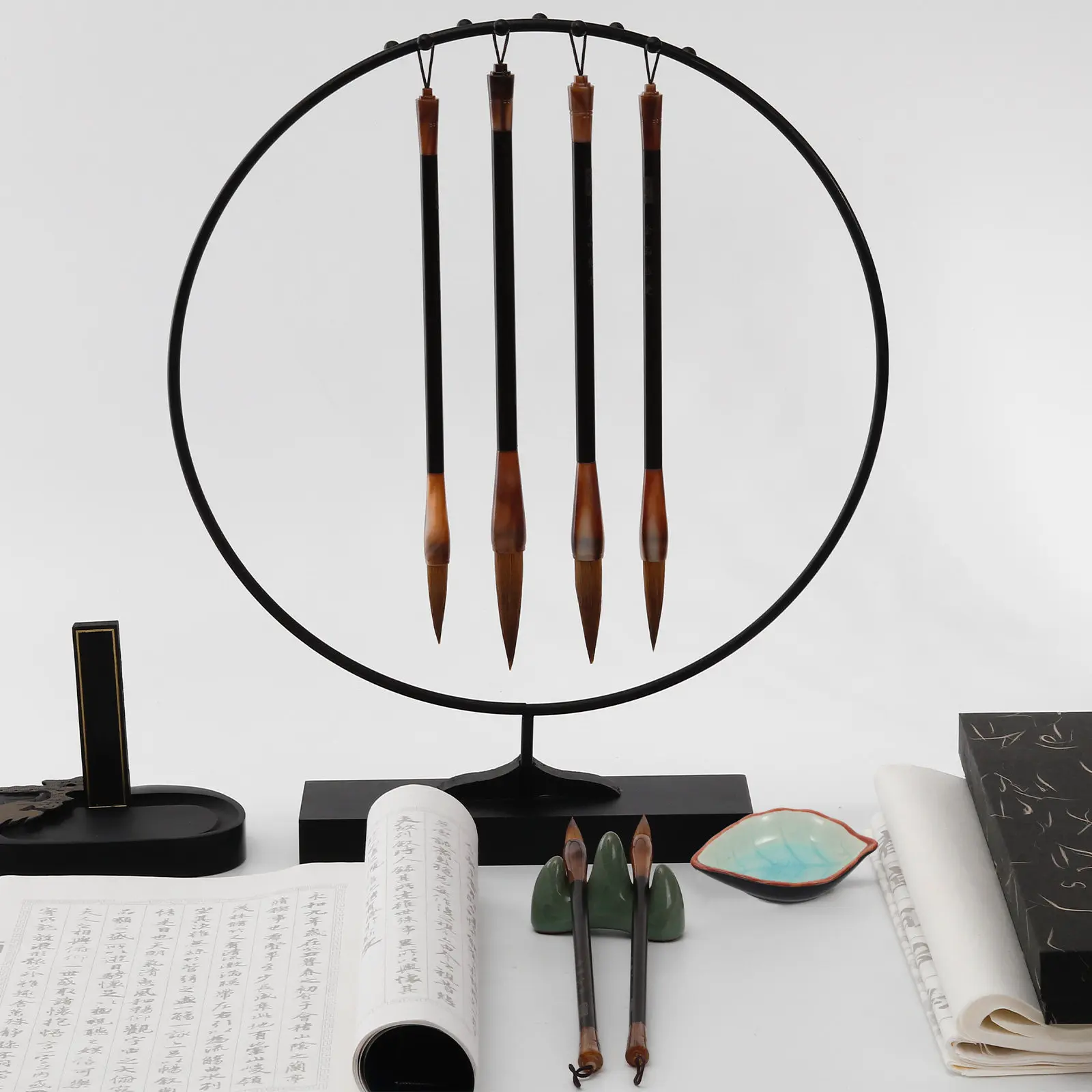 

Набор из 2 керамических чернильниц для каллиграфии, многофункциональный дизайн для различных сценариев, отличный подарок