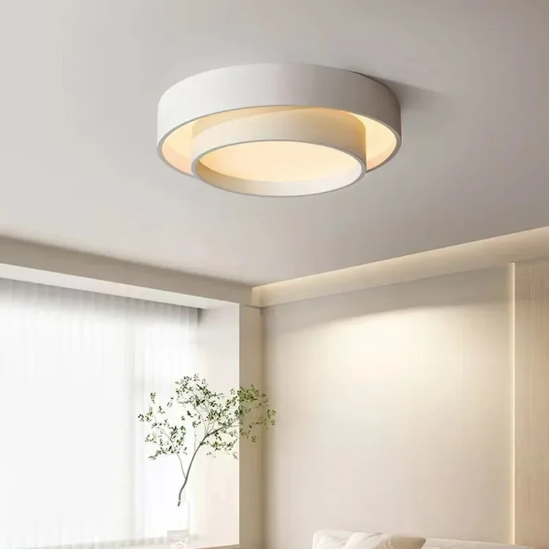 Imagem -04 - Modern Lâmpada do Teto Led Designer Lustre Living And Dining Room Iluminação Creative Master Bedroom Lights Branco Preto Cinza