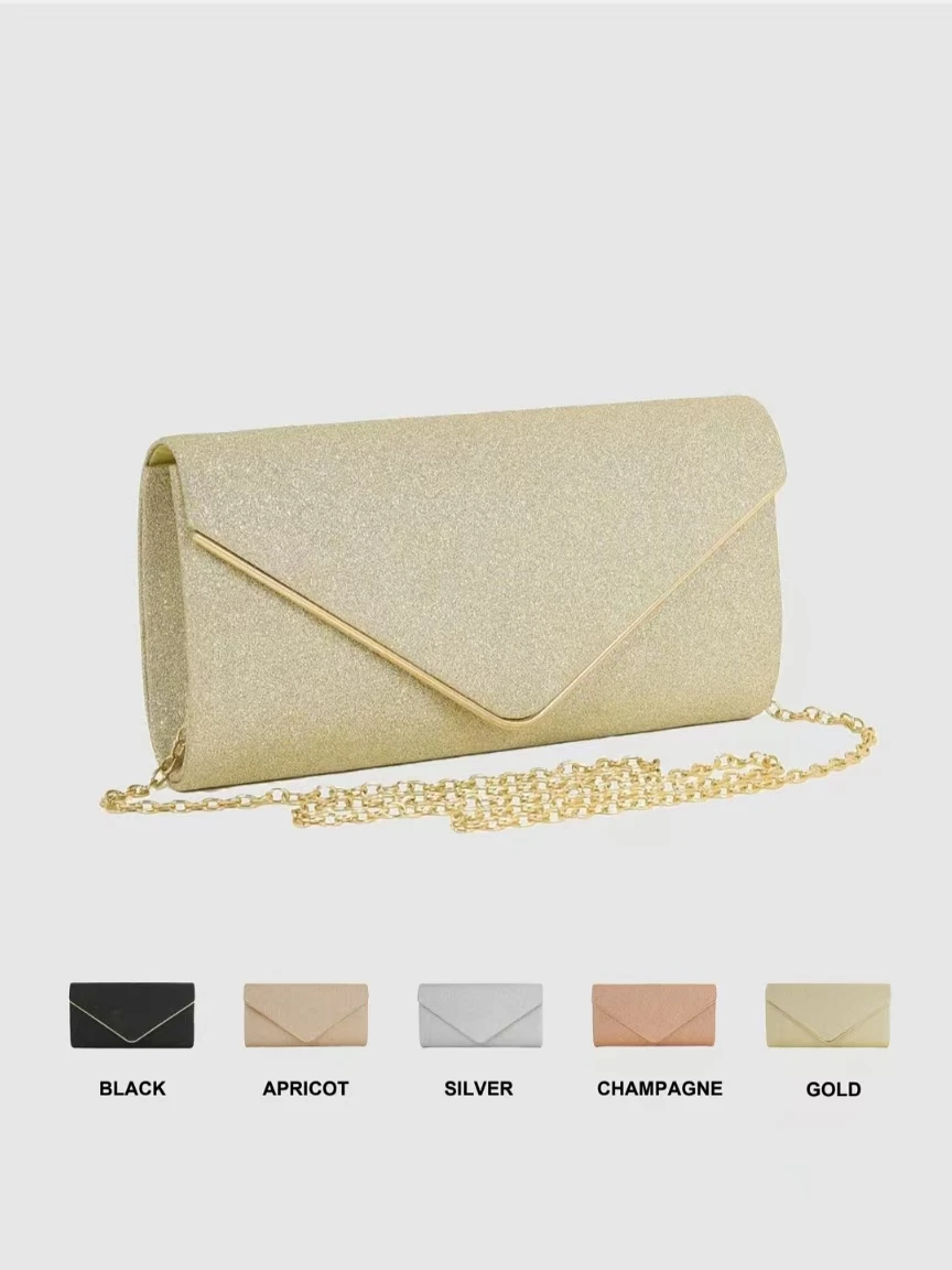 

V-shaped hardware accessories with detachable chains for crossbody or handheld use, suitable for parties, weddings