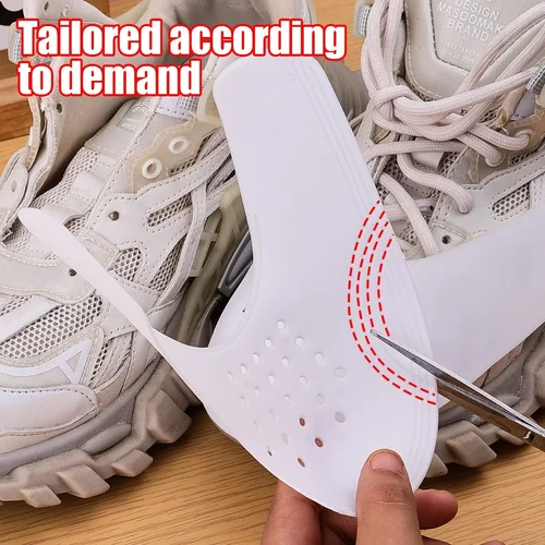 Imagen 2 del producto Protector antipiega para zapatos, soporte para doblar, expansor blanco, almohadilla de soporte, accesorios para zapatos, 5 pares