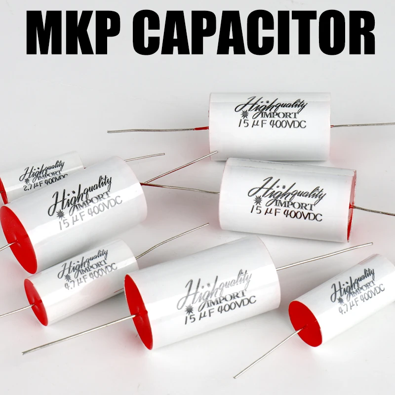 Condensador divisor de altavoz MKP blanco de 1 piezas, condensador no polar de polipropileno 1,0 uf 2,7 uf 3,3 uf 4,7 uf 5,6 uf 8,2 uf 12uf 15uf