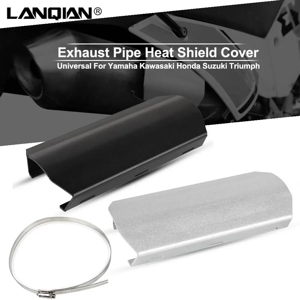 

For Yamaha Honda Suzuki Yamaha BMW Motorcycle Exhaust Pipe Heat Shield Protector Guard Anti-scalding Cover Accessories