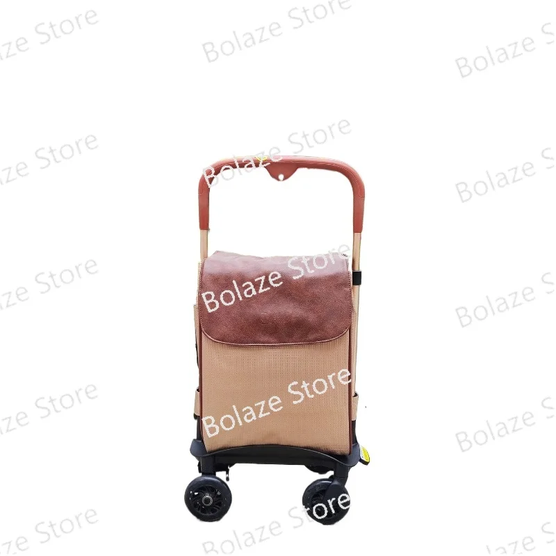 

Buding Shopping Cart for The Elderly Walking Travel Pull Rod Telescopic Portable Brake Walking Armrest Suitcase Home