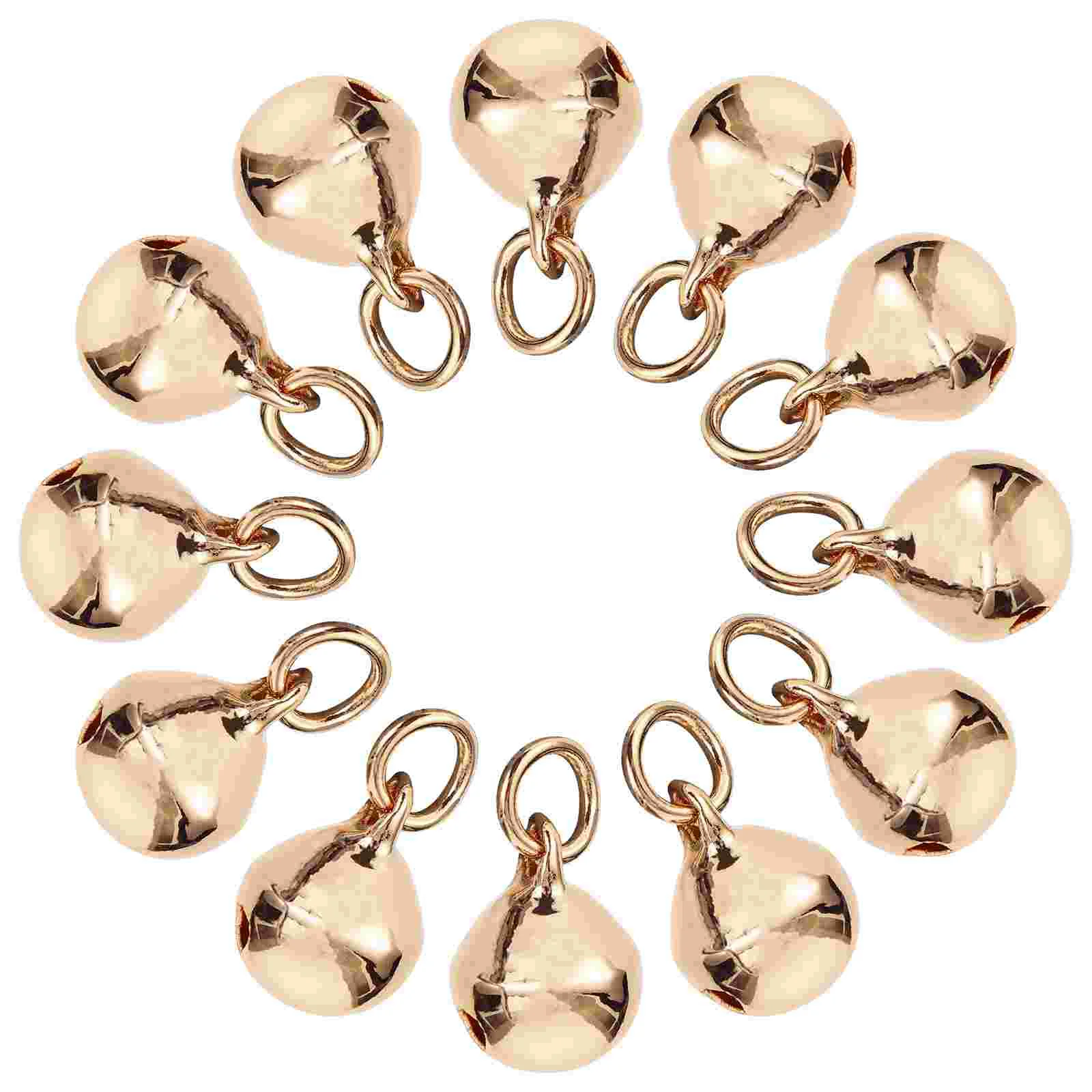 50 Pcs The Bell Earrings Charms DIY Necklace Pendants Miniature Jewelry Accessory Copper Bracelets