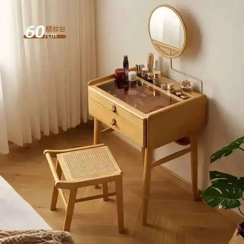 

Table Wooden Hairstyle Makeup Table Desk Dressing Toiletries Storage Bedroom Dressing Table Makeup Vanity Penteadeira Furniture