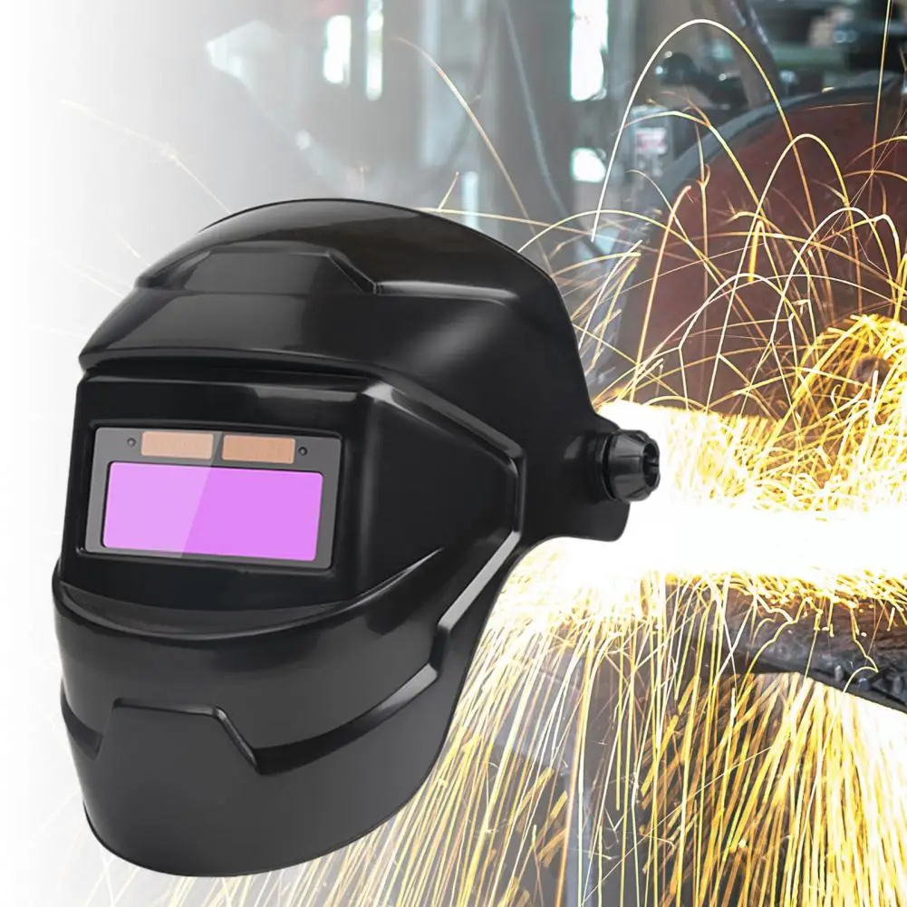 

Solar Powered Welding Helmet Working Safety Auto Darkening LCD Clear Welding Shield Grinding Hood Protection Gear Safety Gear