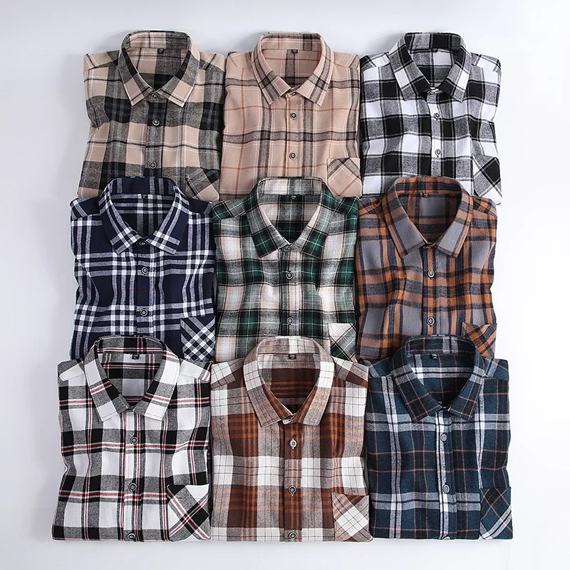 

plus size Casual pure cotton shirts for men soft vintage plain shirt social slim fit formal shirt trends fashion clothes blouses