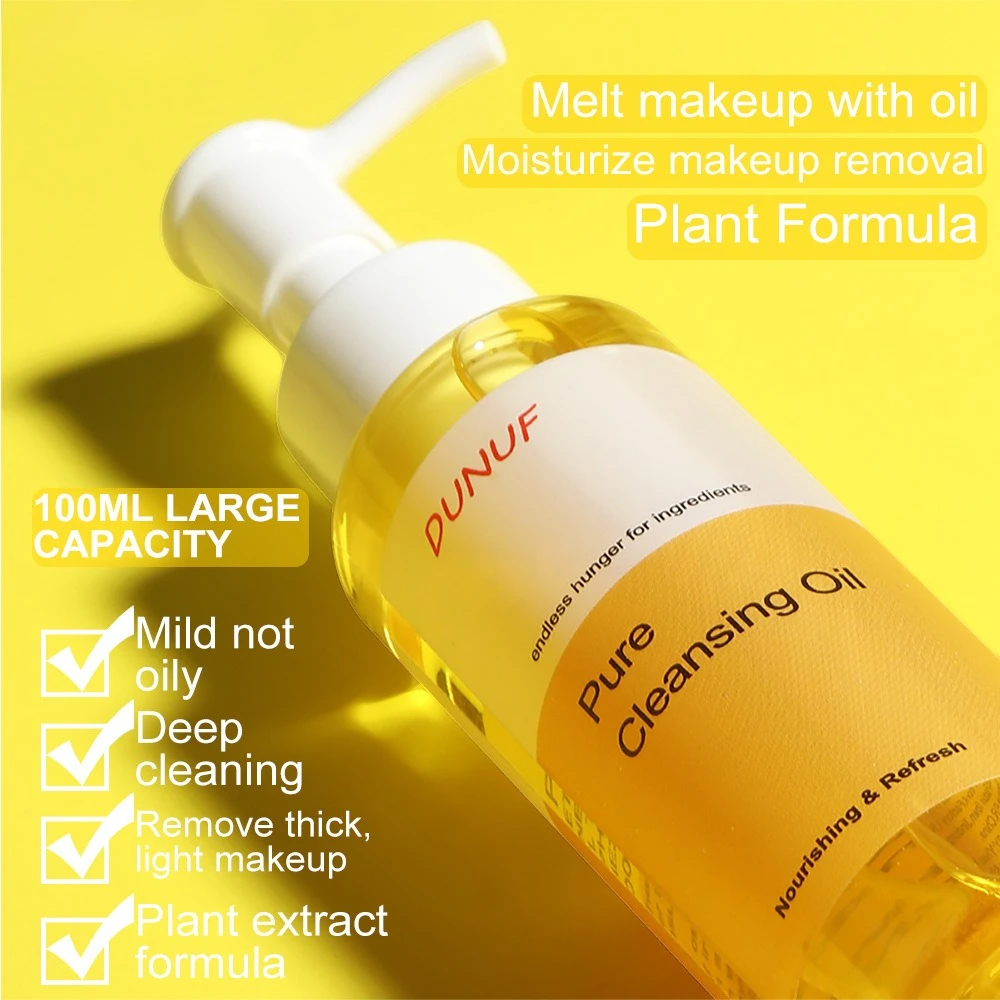 น้ำมันล้างเครื่องสำอางสีเหลือง 100 มล. อ่อนโยน บำรุงผิว ทำความสะอาดได้อย่างมีประสิทธิภาพ สำหรับทุกสภาพผิว ใช้ได้ทุกวัน ขนาดพกพาสำหรับการเดินทาง