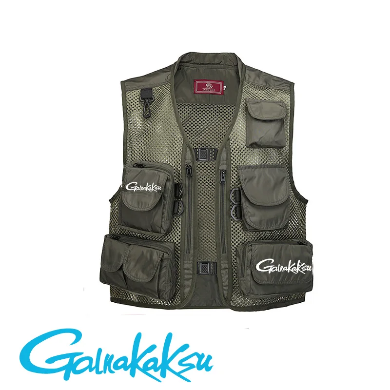 Multi-pocket Vest Men\'s Breathable Outdoor Brand Fishing Hiking Reporter Sports Fishing Photography Volunteer Vest Tooling Vest