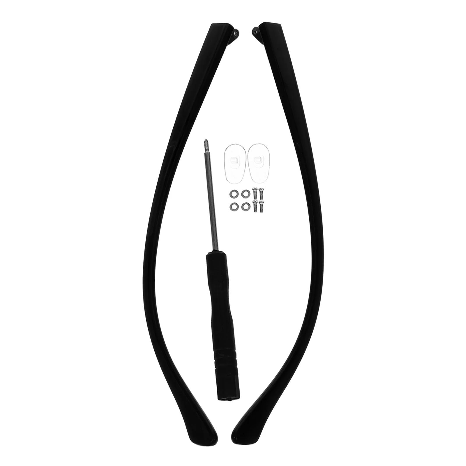 

Glasses Temple Replacement Universal Eyeglasses Arms No Ear Pressure Durable Shiny Finish For Eyewear Repair Parts