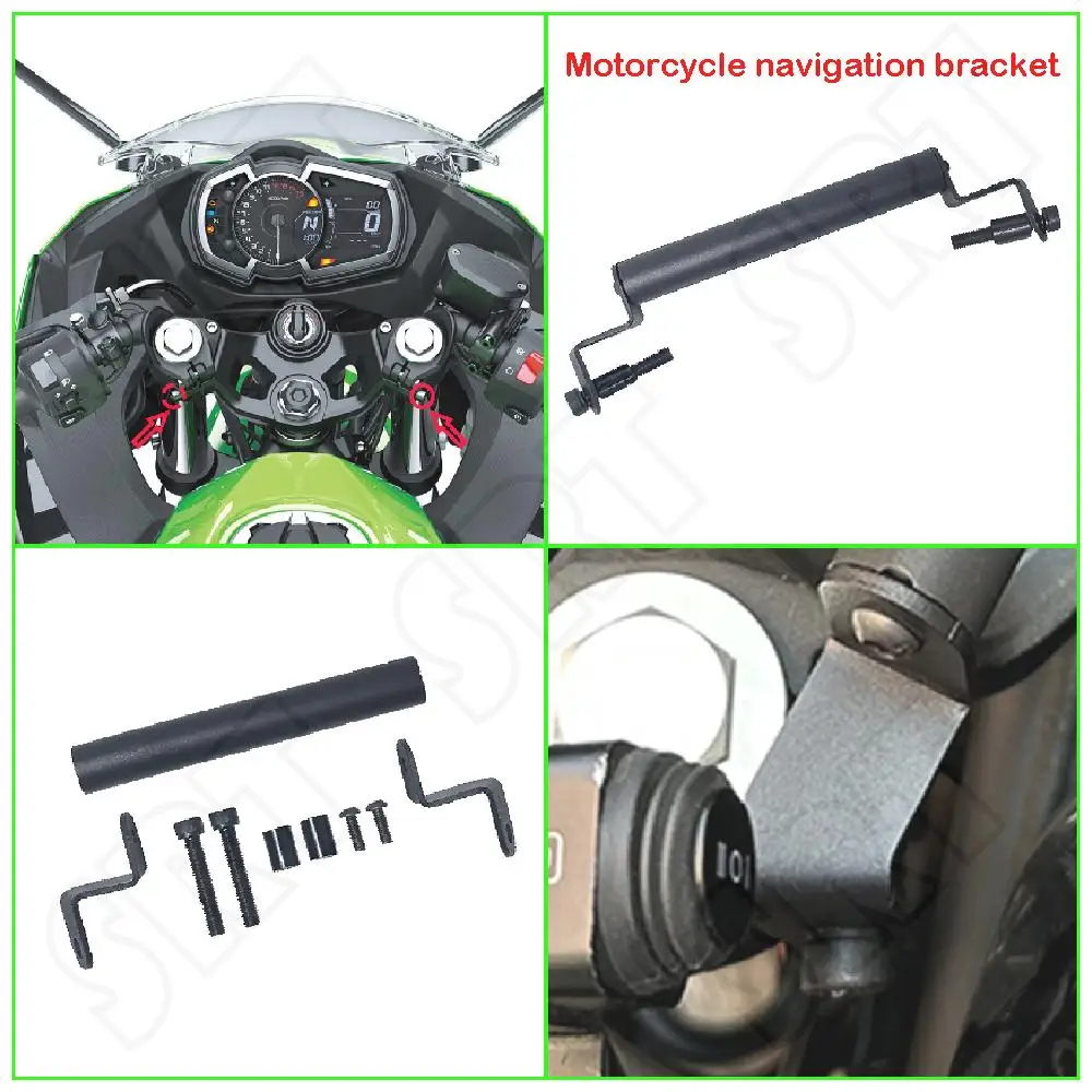 

Fits for Kawasaki Ninja 400 ABS EX400G NINJA400 2019 2020 2021 2022 Motorcycle SMART PHONE GPS Navigation Adapt Holder Bracket