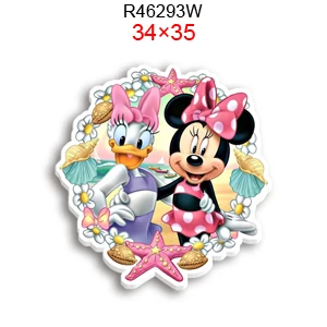 Minnie Daisy Disney z płaskiego płaskiego płaskiego grzbietu do DIA, dzięki czemu kolczyki do włosów prezentują wystrój torby żywica akrylowa 10