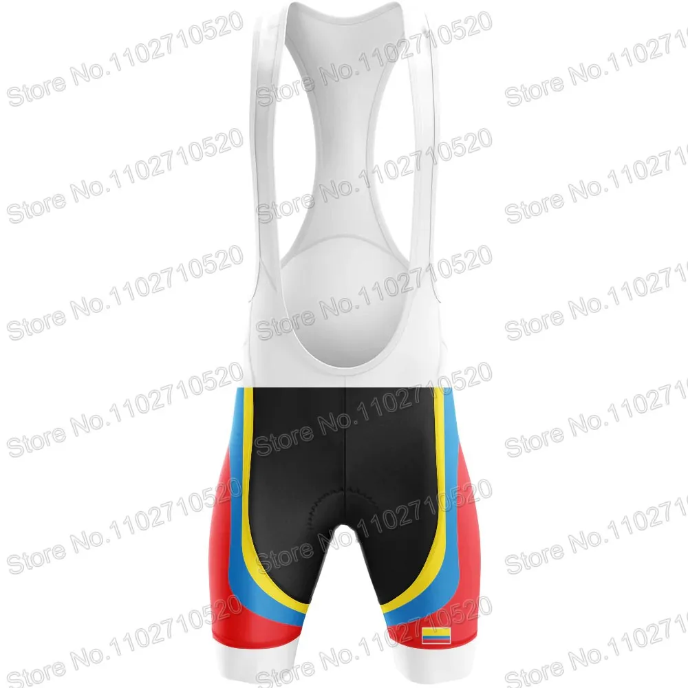 Team 2024 Colombia National Cycling Jersey Set Mens Short Sleeve Whtie Clothing Road Bike Shirts Suit Bicycle Bib Shorts MTBRopa